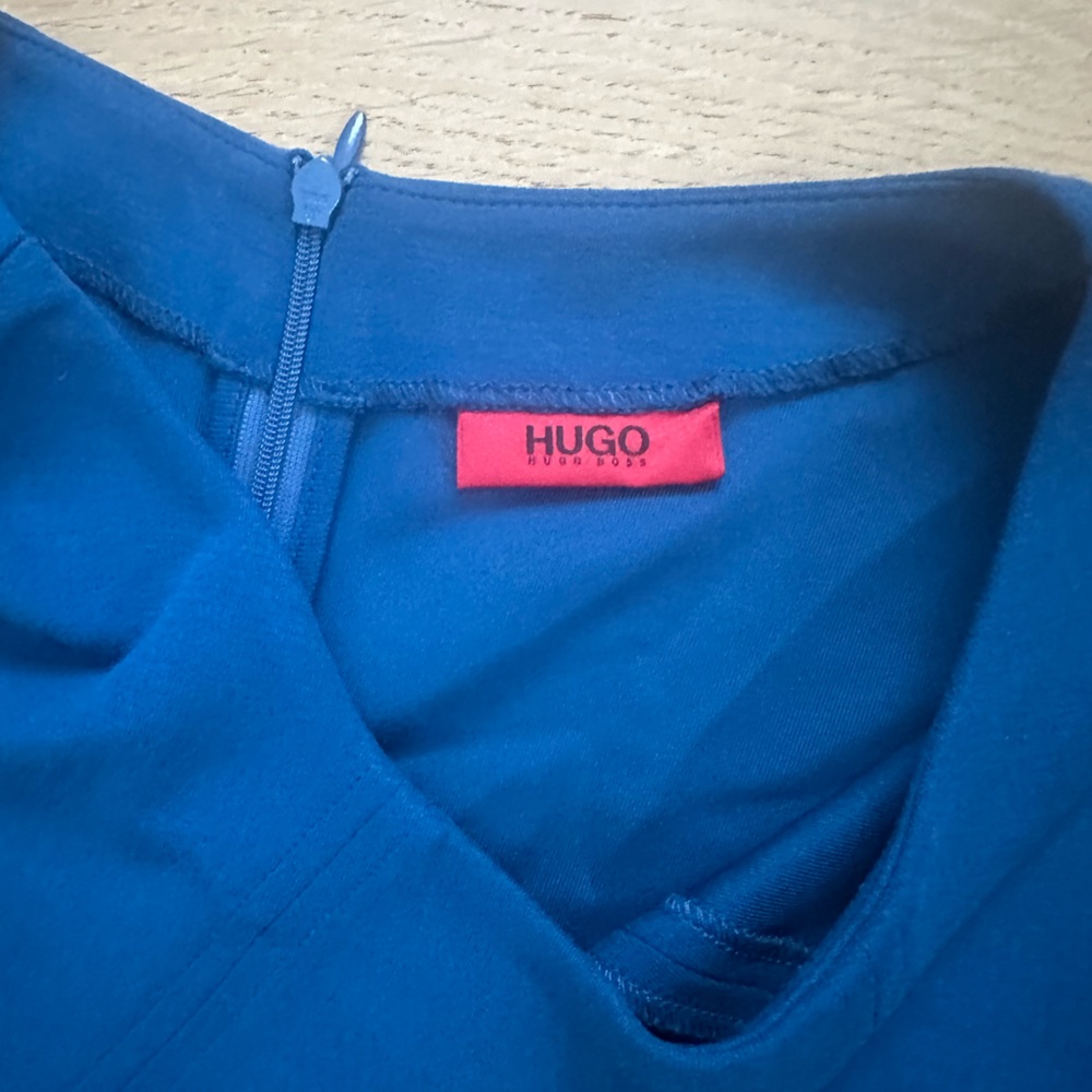 HUGO Vibrant Blue Zippered Top